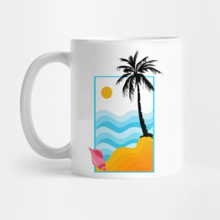 Sea sand sun shell Mug